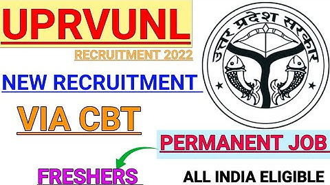 UPRVUNL NEW RECRUITMENT 2022 IS OUT || PERMANENT JOB |ALL INDIA ELIGIBLE || FRESHERS @Railwaysengar