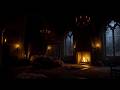 🌧️ Relaxing Rain & Fireplace in Castle Bedroom 🏰 Sleep Sounds for Insomnia Relief