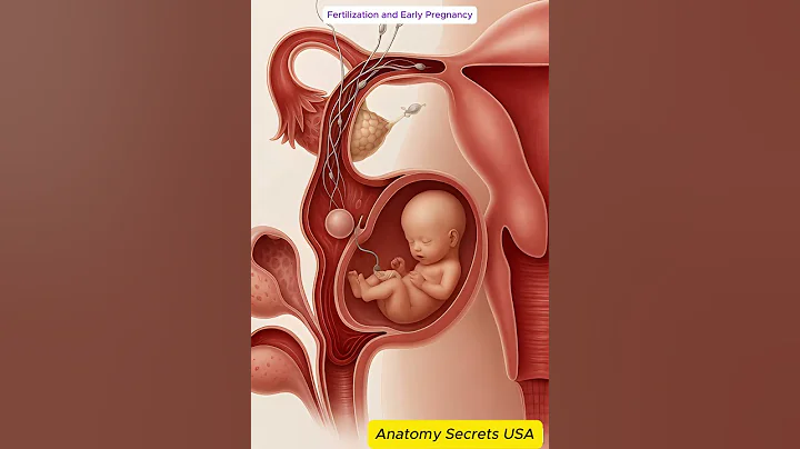 Fertilization & Early Pregnancy | Baby Development in Womb 3D #shorts #baby #anatomy #youtubeshorts