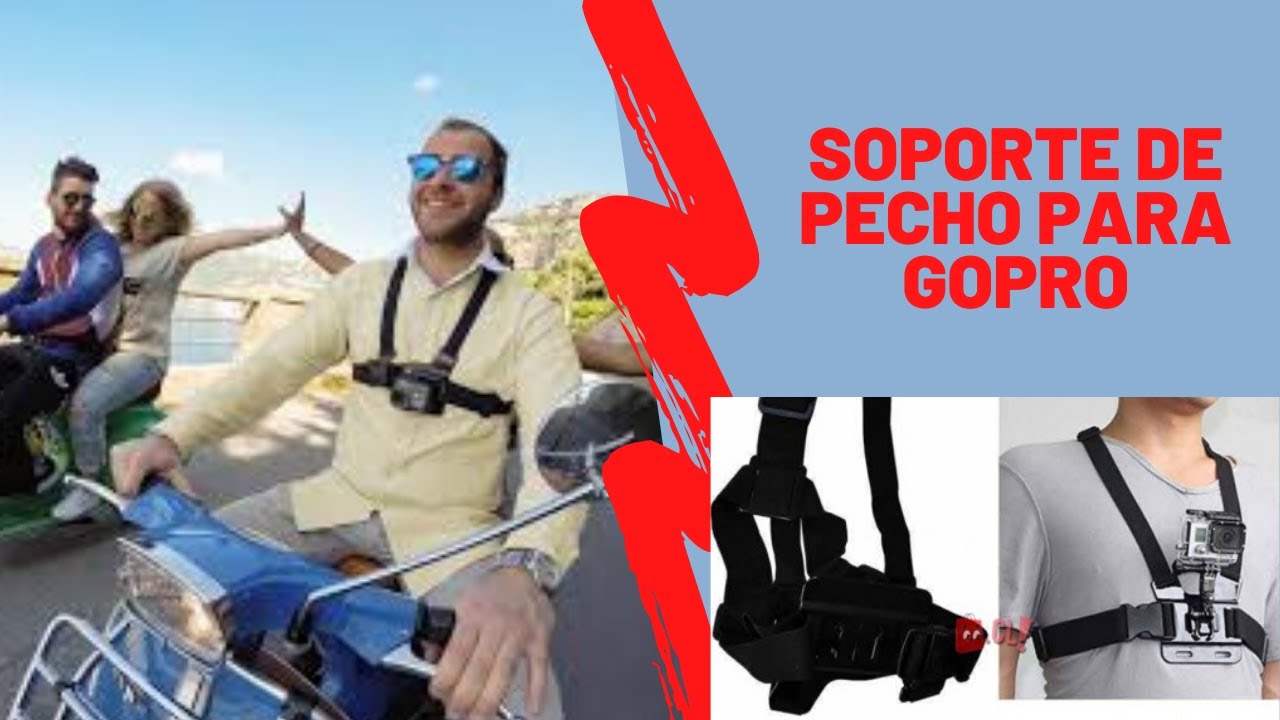 Donde colocar la Gopro en la moto?, Soporte de pecho - YouTube