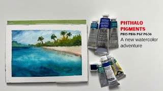 Introduction to Phthalo pigments: the perfect watercolor companions for summer.