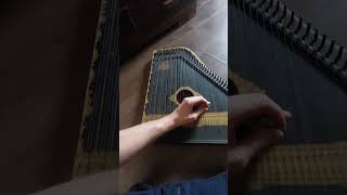 Guitar zither after 2nd tuning