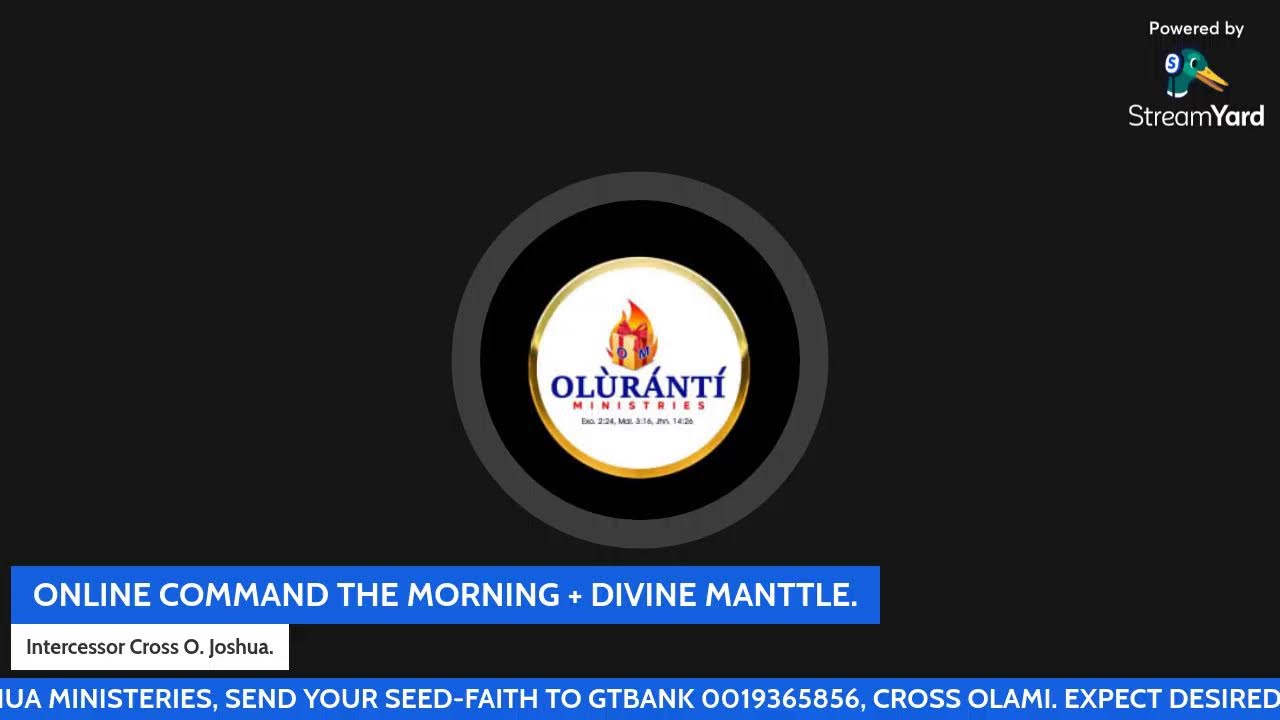 ONLINE COMMAND THE MORNING FEATURING THURSDAYS DIVINE MANTTLE.