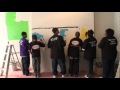 Boys  girls club paint a mural at founders pointe