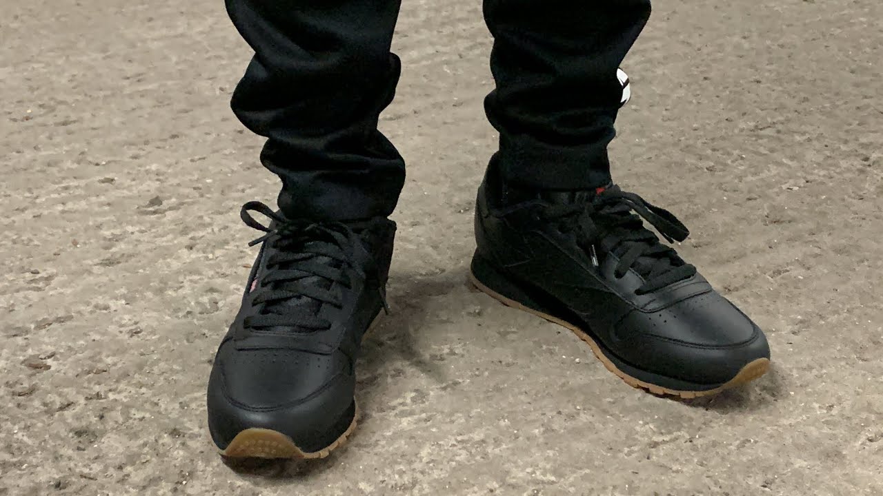 Reebok Classic Leather Black Sole) #reebok #classic # gum - YouTube