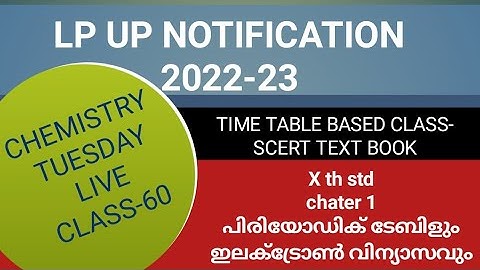 LP/UP NOTIFICATION LIVE CLASS-60 CHEMISTRY  #keralapsctips by Shahul