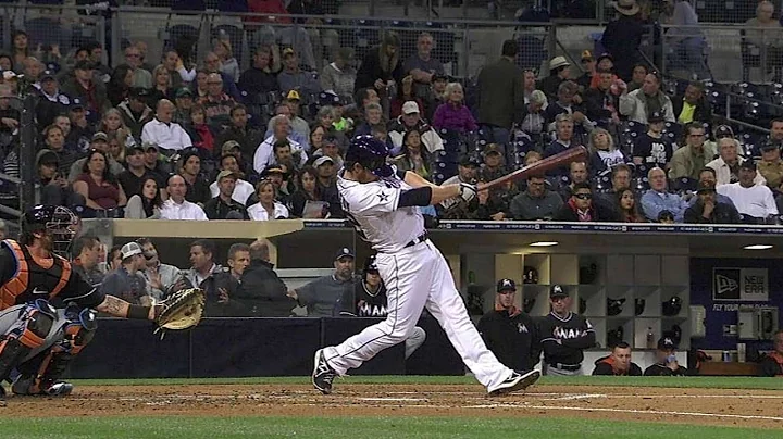 MIA@SD: Kennedy hits first career home run