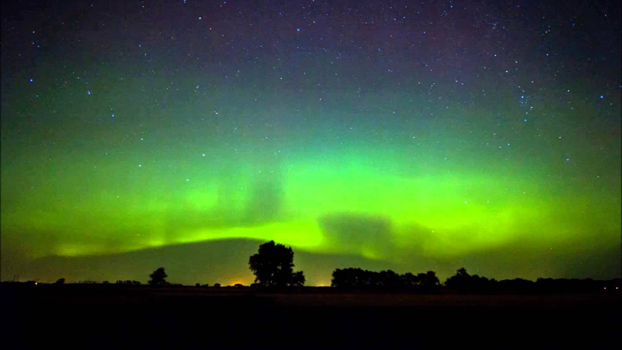 Mesmerizing Northern Lights Over South Dakota (8/16/15) YouTube