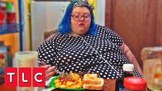 “Food Is My Reason For Existing” 593Lb Woman Can’t Get Out Of Bed On Her Own | My 600-LB Life