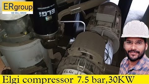 compressor servicing, oil air and air oil separator change work, full information for compressor,