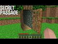 WHERE does LEAD SECRET PASSAGE with DOOR inside TREE in Minecraft ! RAREST ROOM !