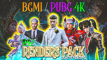 Bgmi [ Pubg ] 3D Character Render Pack || Bgmi 3d Rander pack || lites 2.0