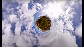 Cloudscape #015 Tiny Planet - Feb 25, 2024 - Time-lapse