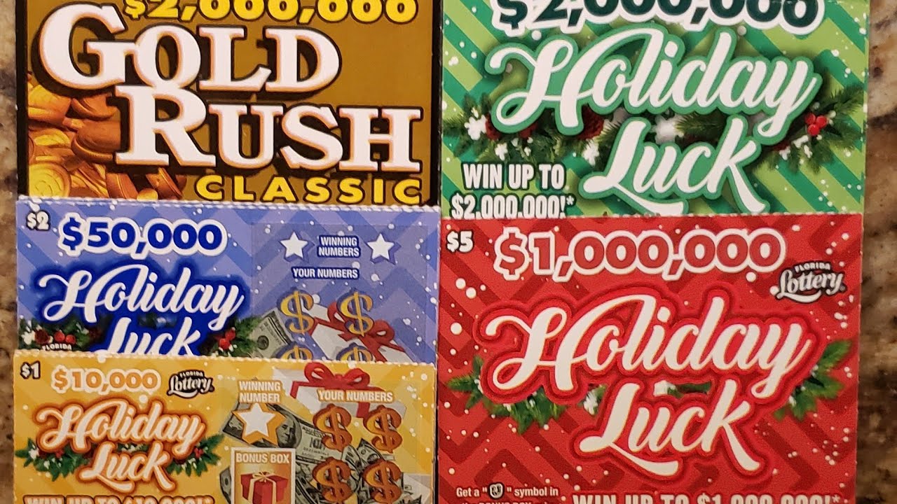 8 OF THE NEW HOLIDAY LUCK TICKETS AND 1 GOLD RUSH CLASSIC TICKET 🎄🎁🎉