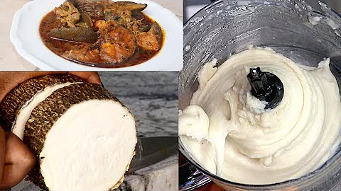 Pounded Yam With A Processor ! Nigerian Food.