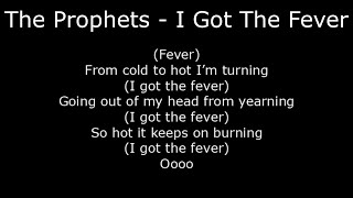 Northern Soul - The Prophets- I Got The Fever - With Lyrics