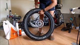 Fatbike Ghetto Tubeless for a non-tubeless wheels with split tube