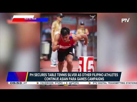 PH secures table tennis silver as other Filipino athletes continue Asian Para Games campaigns