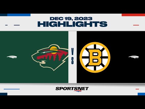 NHL Highlights | Wild vs. Bruins - December 19, 2023