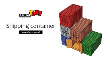 3D printed shipping container - assembly manual