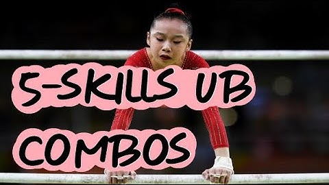 Gymnastics - 6 Amazing 5-Skills Combinations on Uneven Bars