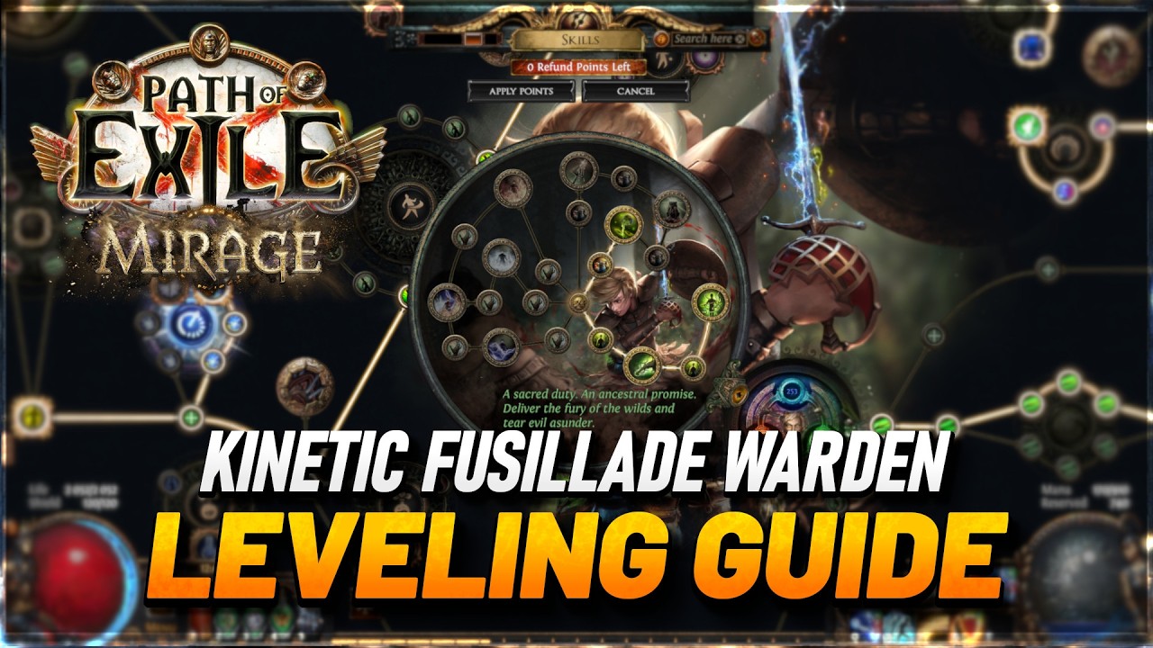 PoE 3.28 - Kinetic Fusillade Warden: Leveling Guide
