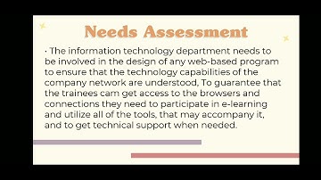 Chapter 8- E Learning and use of technology in training