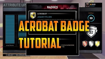 NBA 2K16 Acrobat Badge Tutorial