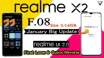 realme X2 Realme UI 2.0 Early Access Update First Look, New F.08 Updated, Realme UI 2.0 Quick Review