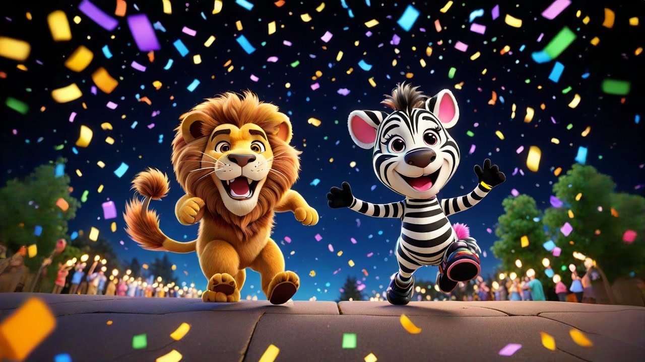 Zoomie Zebra Rolls and Spins | Fun Zebra Nursery Rhyme for Kids | Playful Animal Song