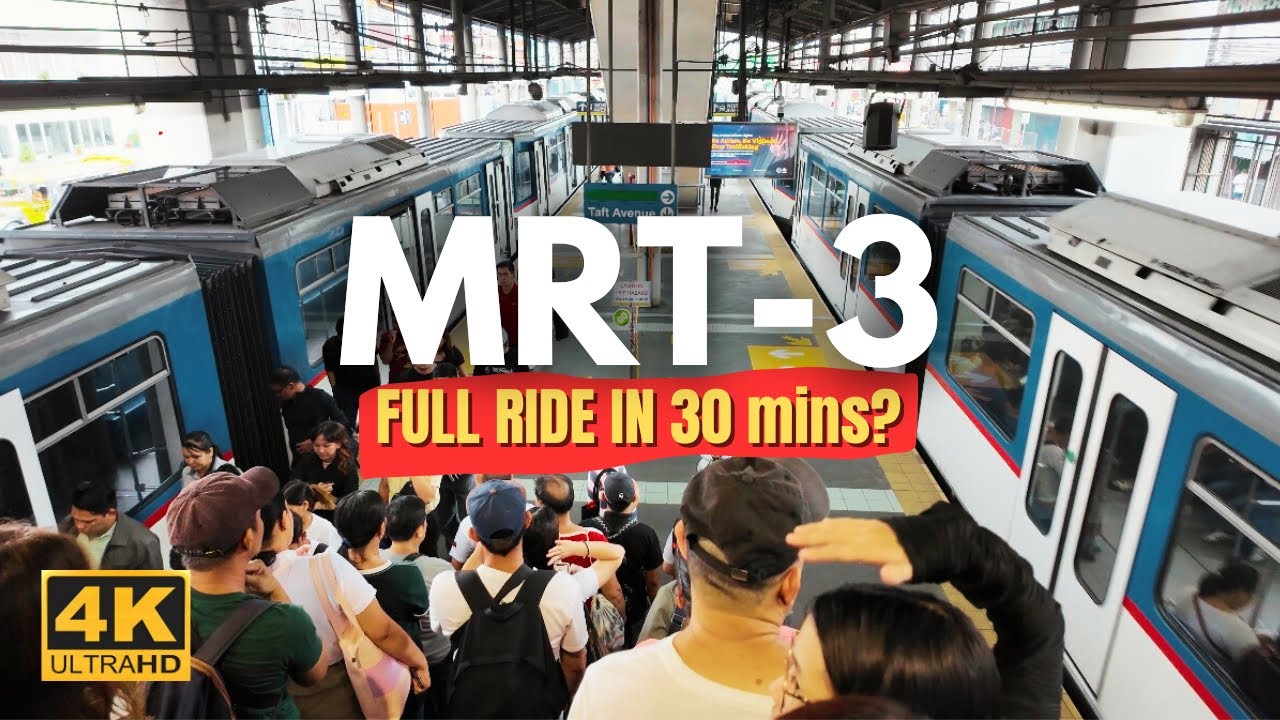 North Avenue to Taft Avenue in Just 30 Minutes? | 4K | MRT-3 Complete ...