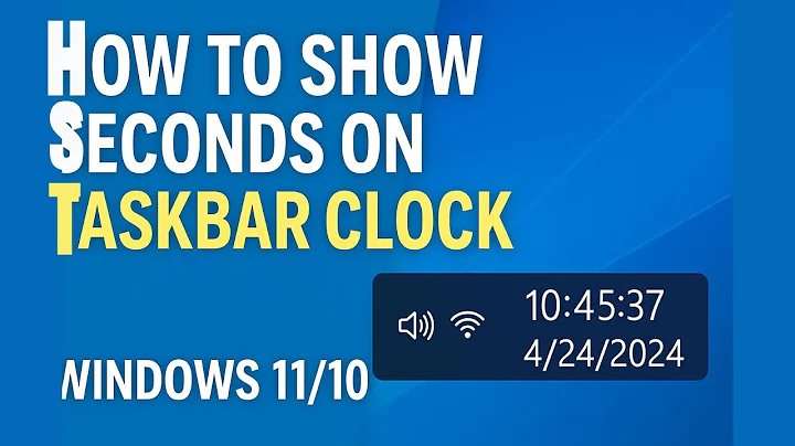 How to Show Seconds on Taskbar Clock in Windows 11/10 (No Software)