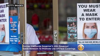Wilson, Davis, Schwarzenegger And Brown Join Gov. Newsom To Urge Use Of Masks