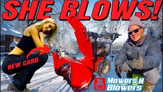 Ariens Deluxe 24” Snowblower New Carburetor Replacement for $23 and 10 minutes! Tilt Back Leak FIXED