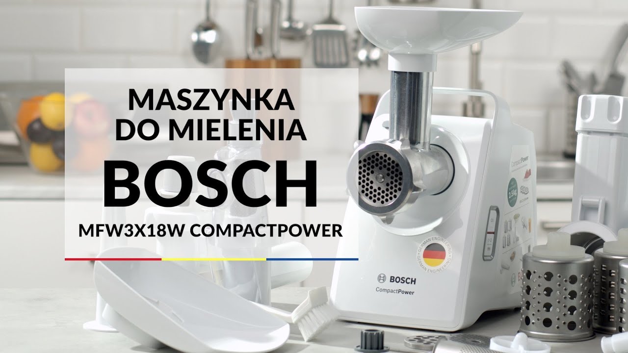 Wielofunkcyjne maszynki do mielenia Bosch CompactPower 2000 W modele MFW3X13W i MFW3X13B- test