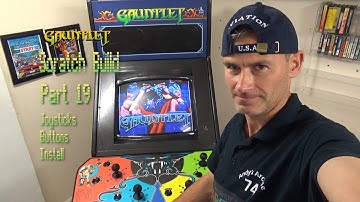 Gauntlet Arcade Cabinet Scratch build. Part 19. Joysticks & Buttons Install