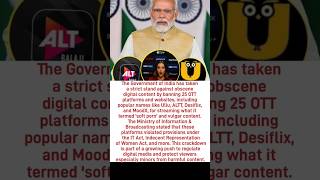 Govt Bans 25 OTT Apps & Websites For Streaming 'Soft Porn' Content #shorts #bollywood #modi screenshot 2