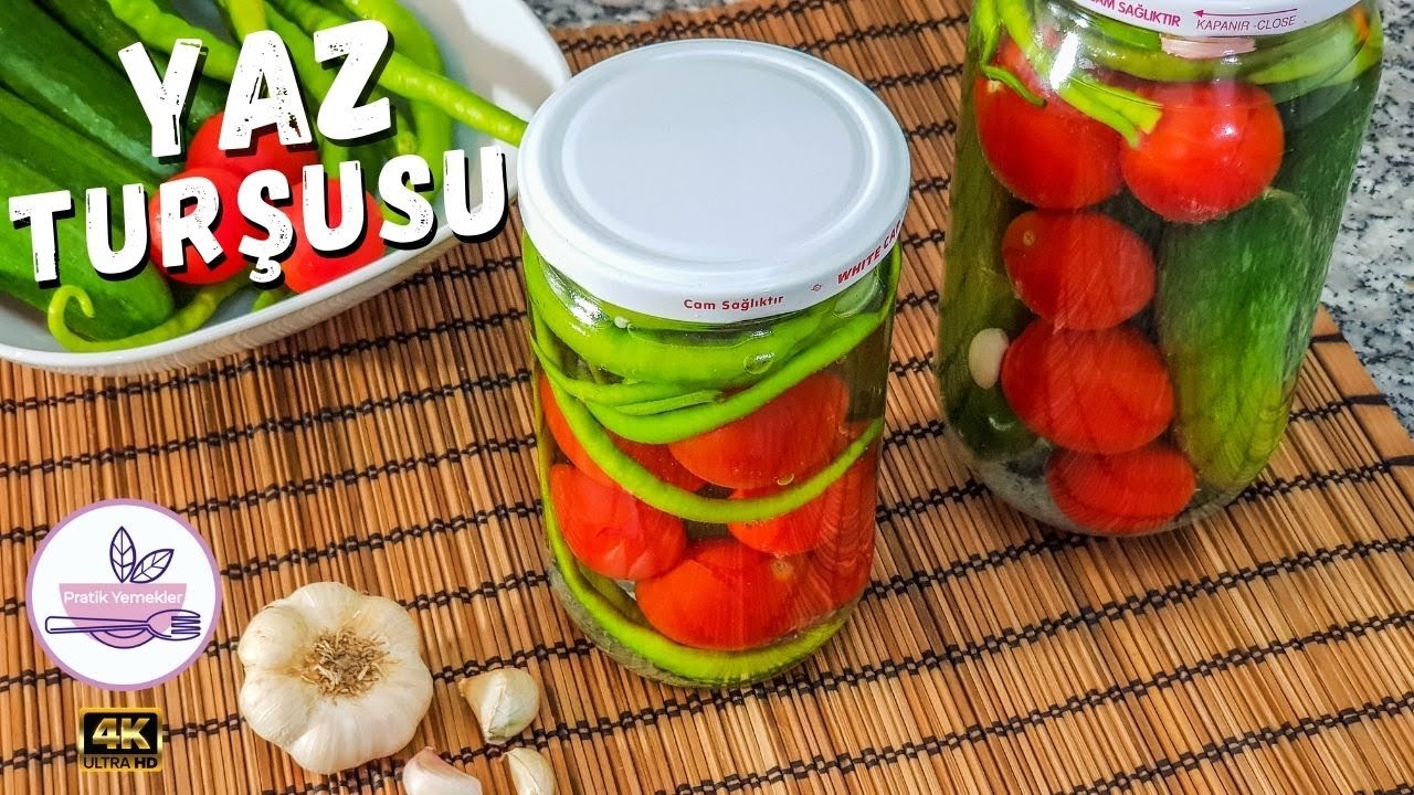 Pratik Yaz Turşusu Tarifi, Turşu Tarifi, Pratik Turşu, Kolay Turşu Tarifi, Çıtır Çıtır Turşu Tarifi