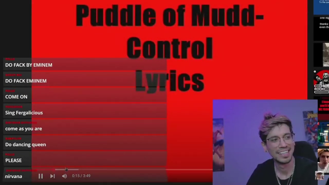 Edwins Generation sings Control by Puddle Of Mudd