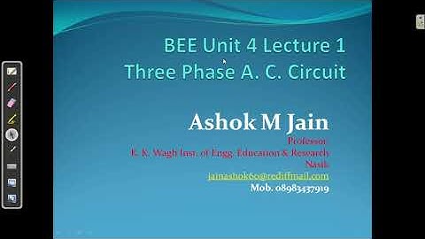 BEE | Three Phase A C  Circuit Part 1 | Unit 4 - 1