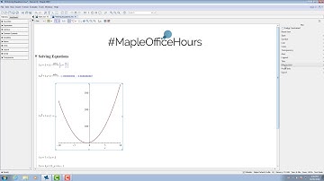 #MapleOfficeHours - Solving Equations