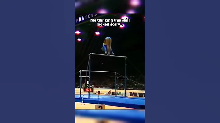 Is this the coolest banned skill ever?🤯 #gymnastics #flip #sports #banned #unevenbars #danger