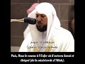 Sourate 17 alisra  versets 1819  maher almuaiqly  en franais
