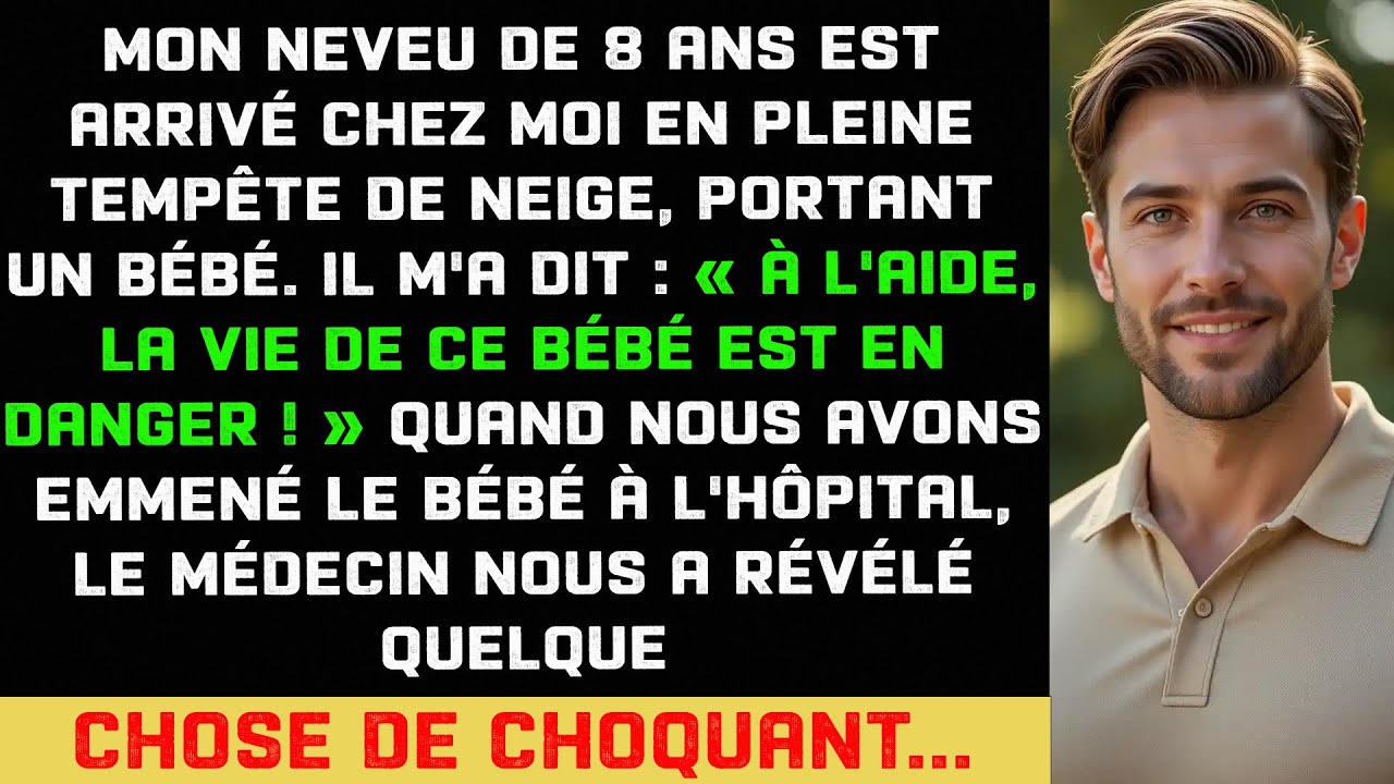 Mon neveu brave une tempête de neige avec un bébé : « Aidez-nous, sa vie est en danger ! »