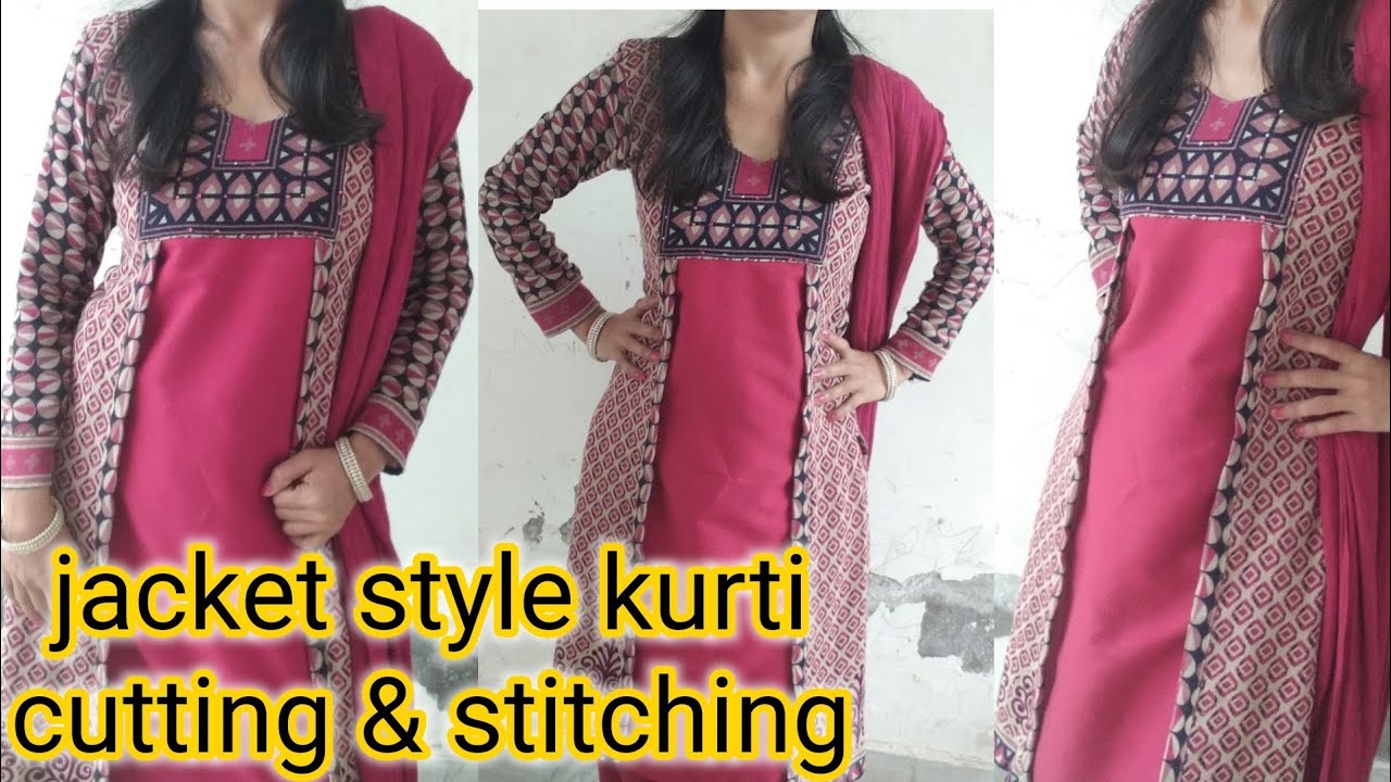 Designer koti /jacket cutting and stitching / saree reuse idea / purani  Saree se banaen designer gown | #Designerkoticuttingandstitching  #sareereuse #longgownwithshortjacket | By smita.singh.334Facebook