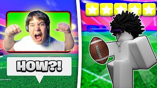 INSANE STREAMER CHALLENGE 1 LOSS = $500! (Roblox Football Legends) screenshot 1