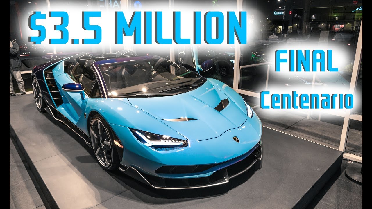3 3 Million World S Last Lamborghini Centenario Roadster Delivered Youtube