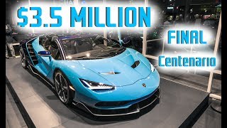 ($3.3 MILLION) World's LAST Lamborghini Centenario Roadster Delivered!!