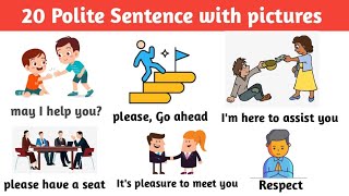 20 polite sentence in English with pictures 🤯😱! । #politeenglish #dailyuseenglishsentences