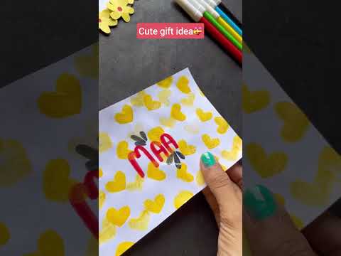 Diy Mother’s Day gift idea💝/white paper Mother’s Day gift idea/paper craft #shorts #viral #craft